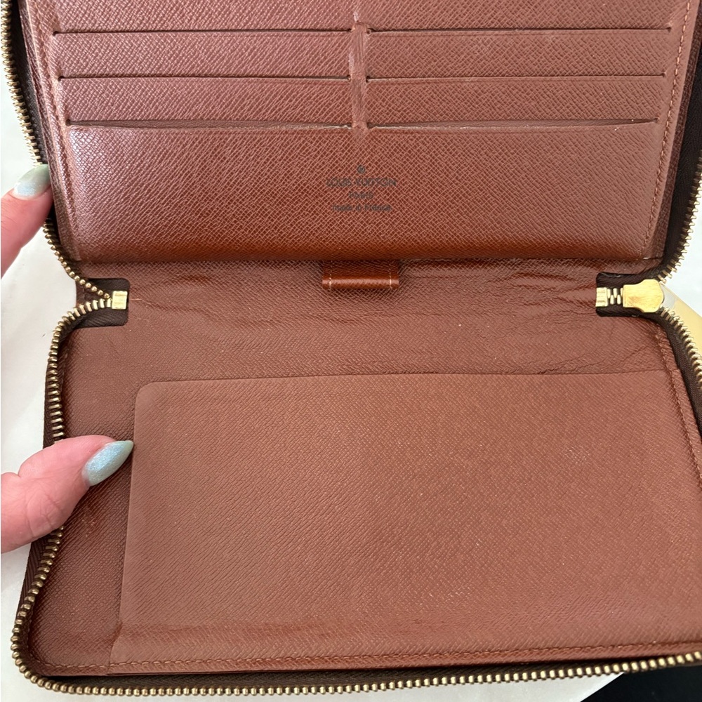 Louis Vuitton Brown Monogram Zip Passport Wallet - Picture 6 of 10